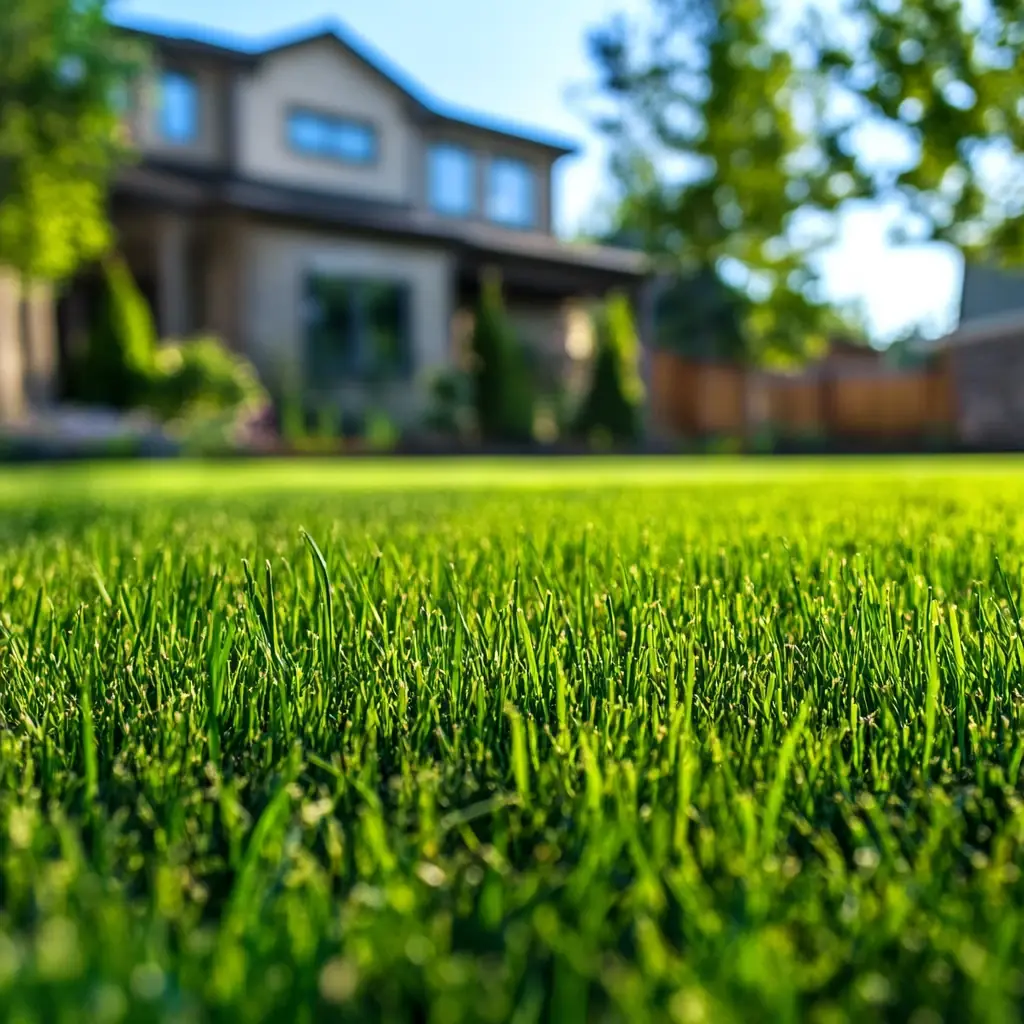 Close up of healthy grass in Highlands Ranch